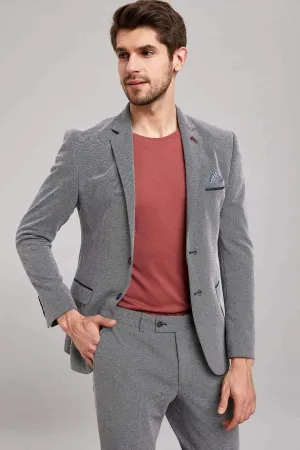 11726 Grey Mens Blazer Jacket