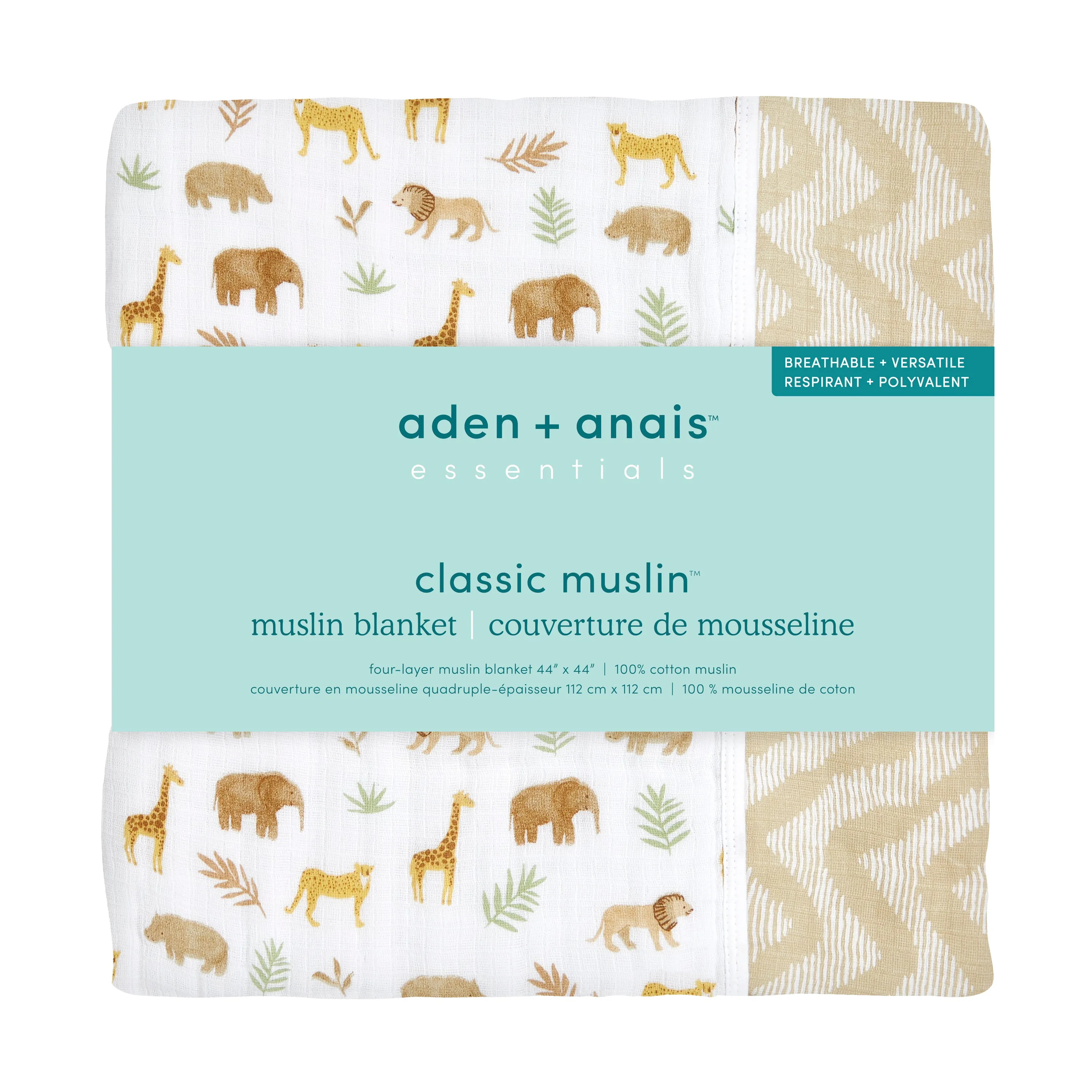 aden   anais Muslin Blanket Tanzania tan