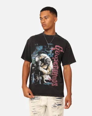 American Thrift X Goosebumps Abominable Snowman Vintage T-Shirt Black Wash