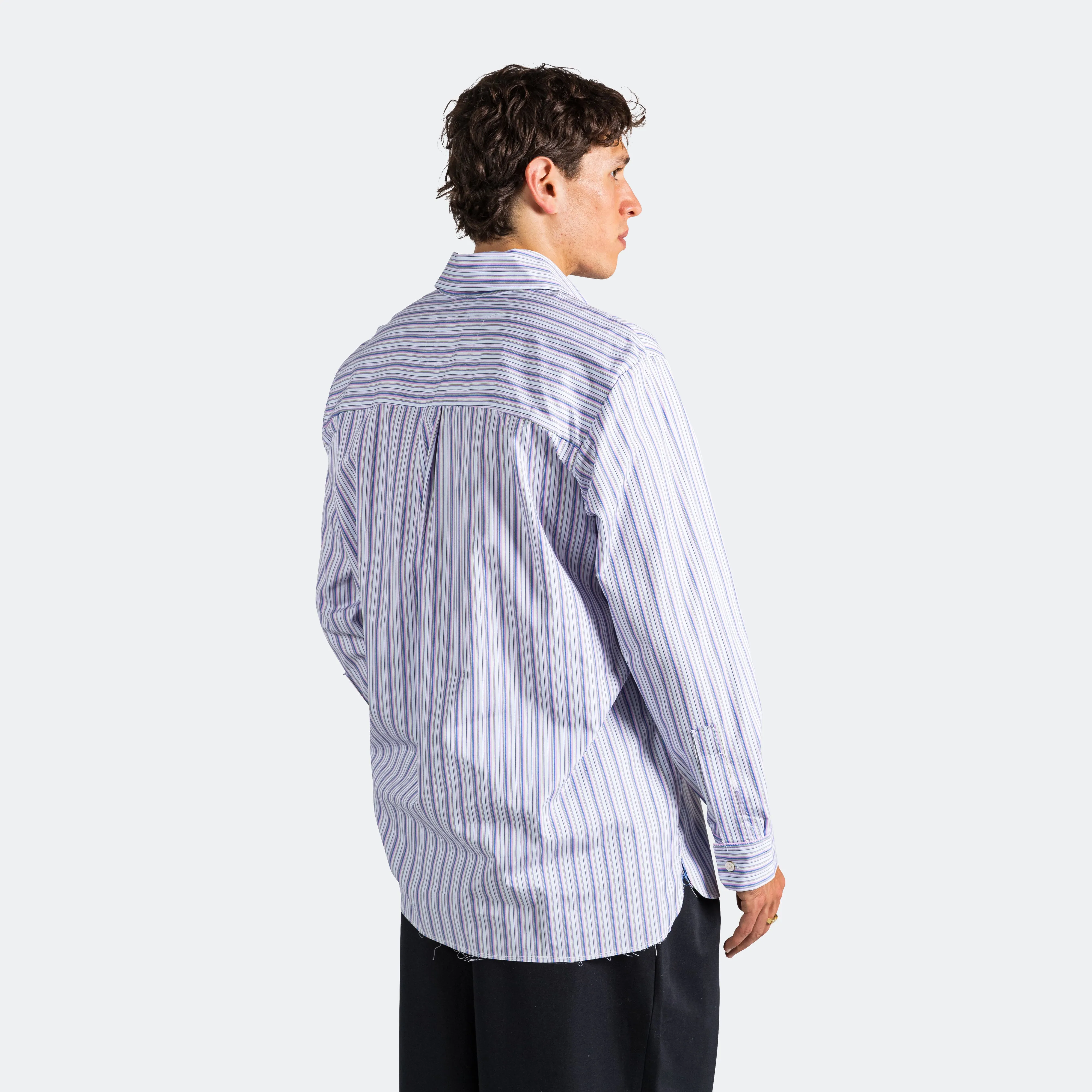 Basic Shirt - Purple Stripe