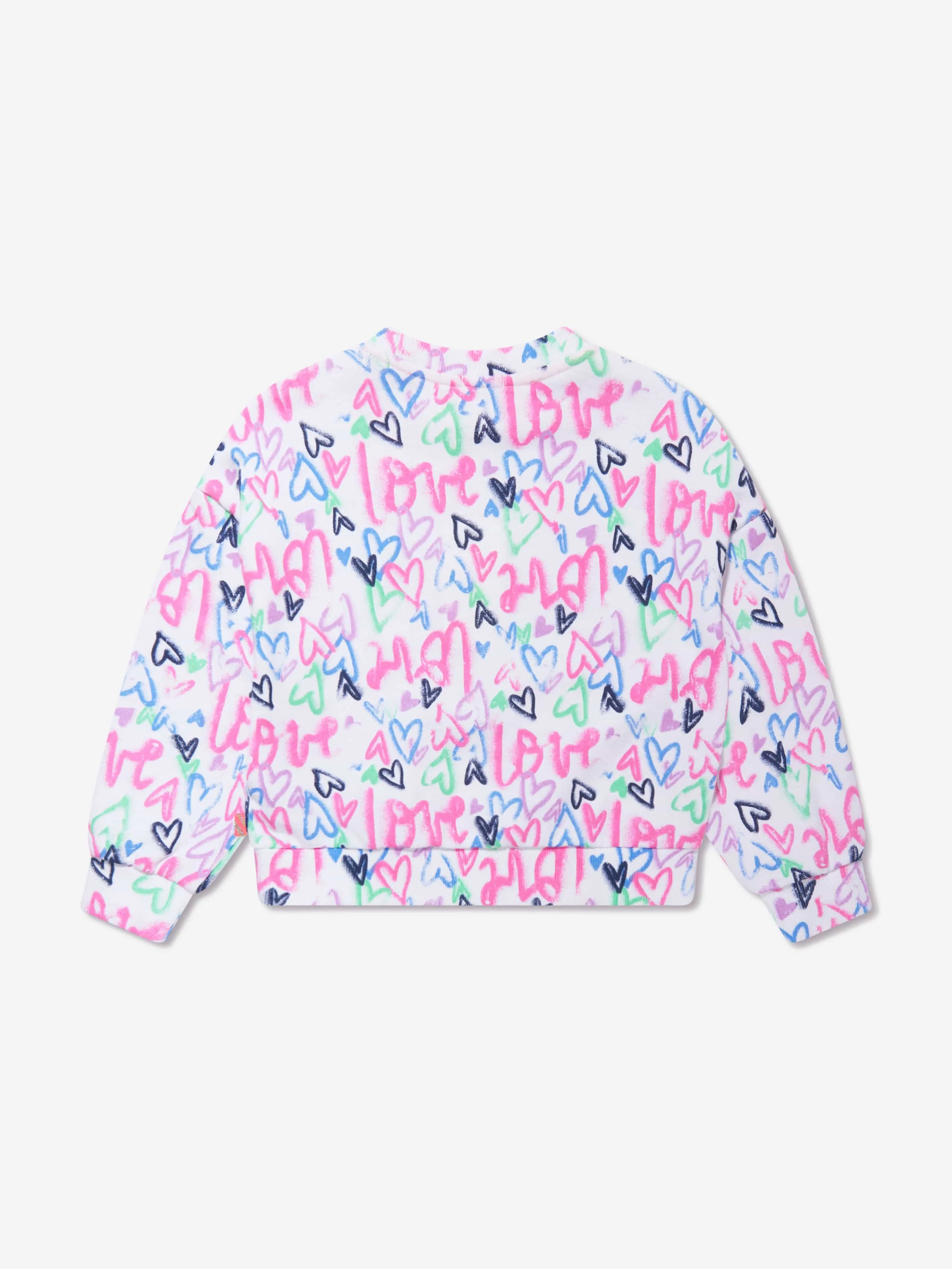 Billieblush Girls Love Sweatshirt in Pink