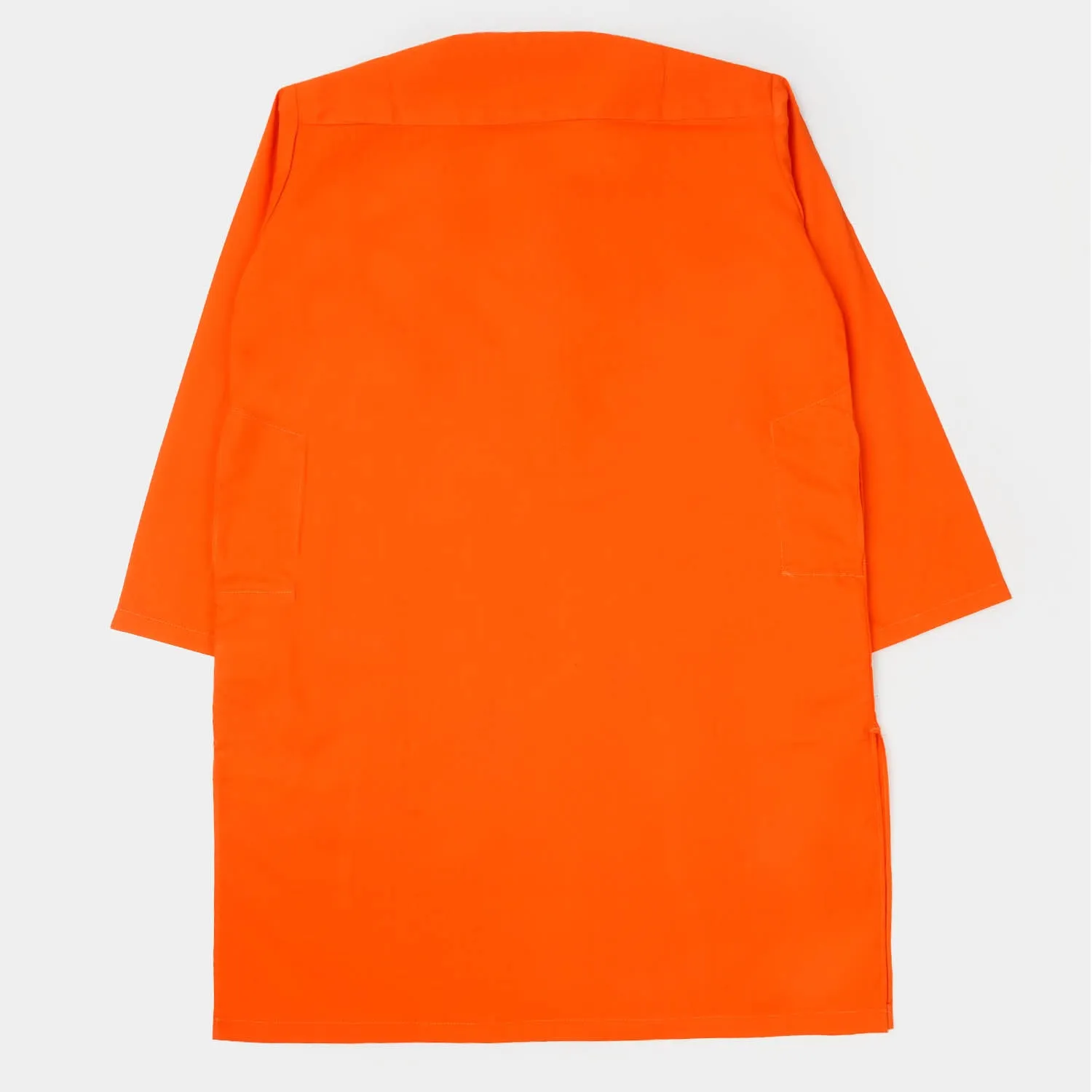 Boys Cotton Basic Kurta  - ORANGE