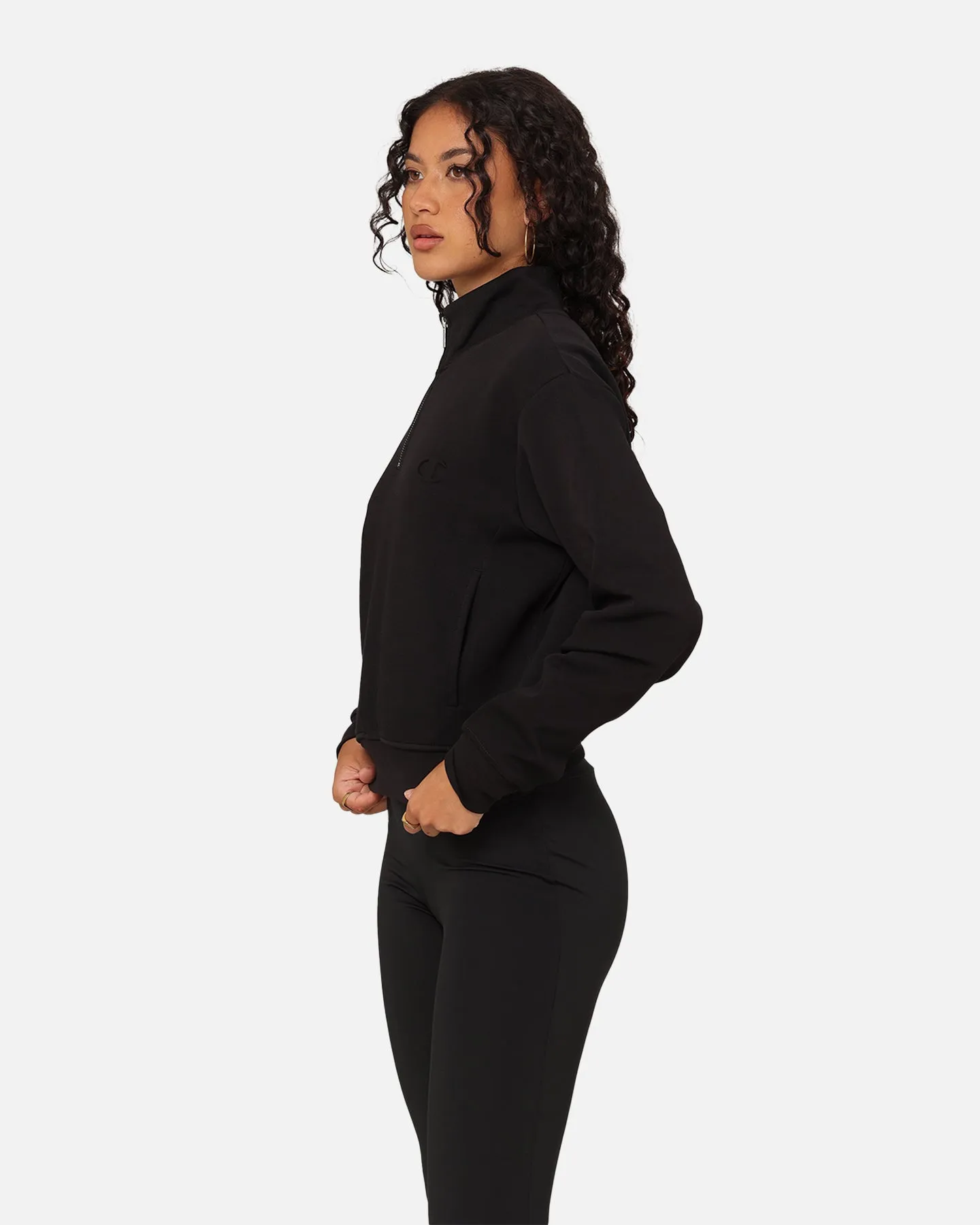 Champion Women's Rochester Tech Quarter Zip Black