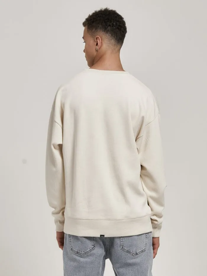 Chariot Embro Crew Neck Fleece - Unbleached