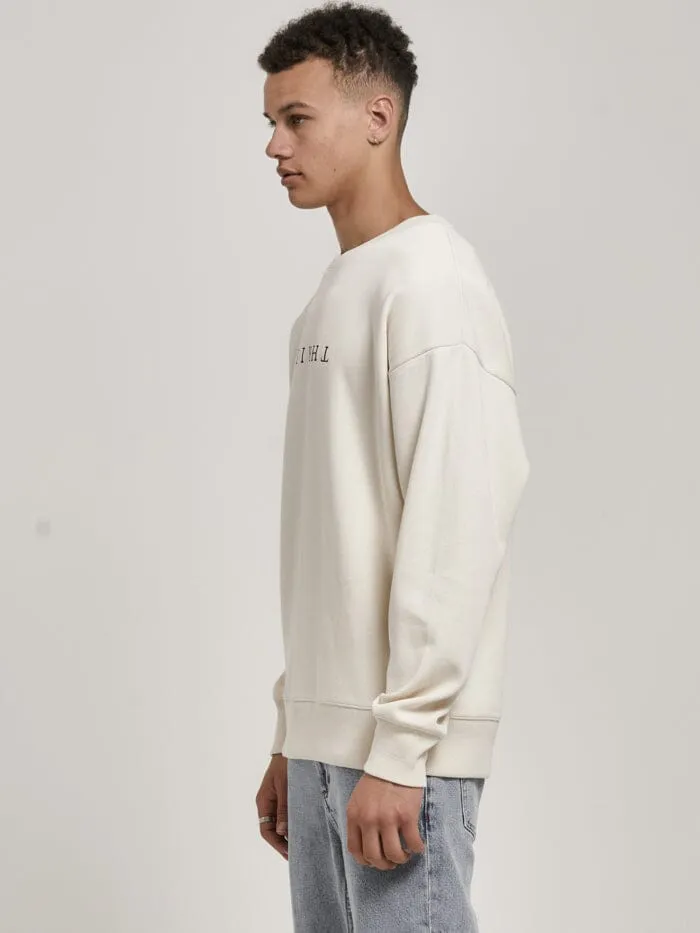 Chariot Embro Crew Neck Fleece - Unbleached