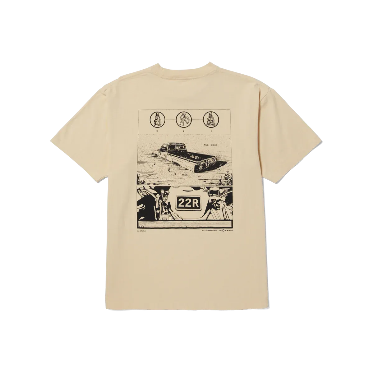 DIAGRAM DRAWING #1 T-SHIRT / HUF / WHEAT