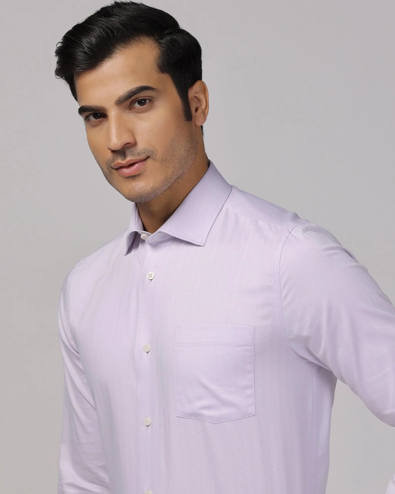 Formal Pink Stripe Shirt - Teri