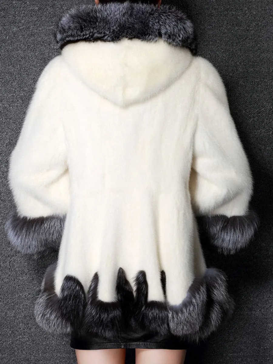 Fox Fur Vest Faux Mink Coat MSF005