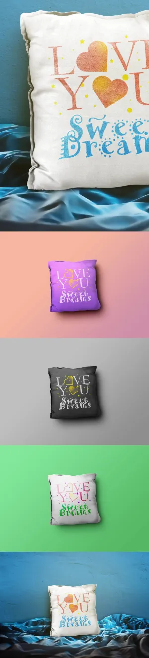 Free Close-Up Pillow Mockup PSD Templates