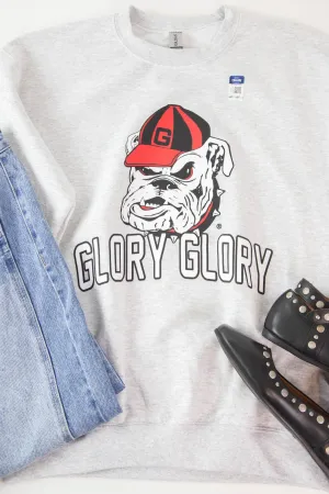 Glory Glory Bulldog Sweatshirt, Heather Grey | Charlie Southern