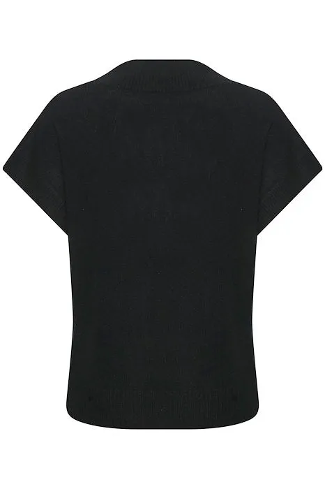 Hevin Black 100% Cashmere Pullover