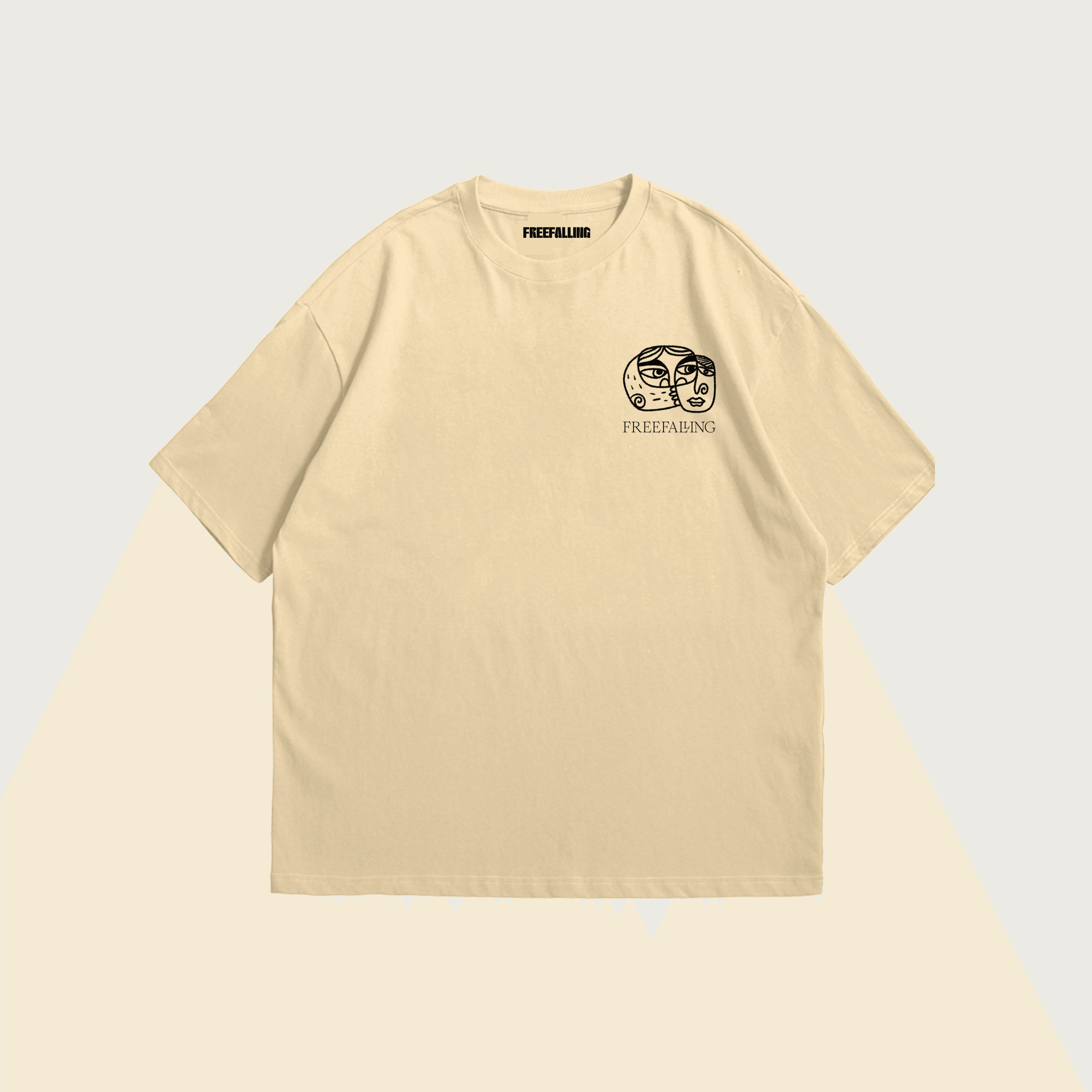 Indistinct Chatter Tee - Beige