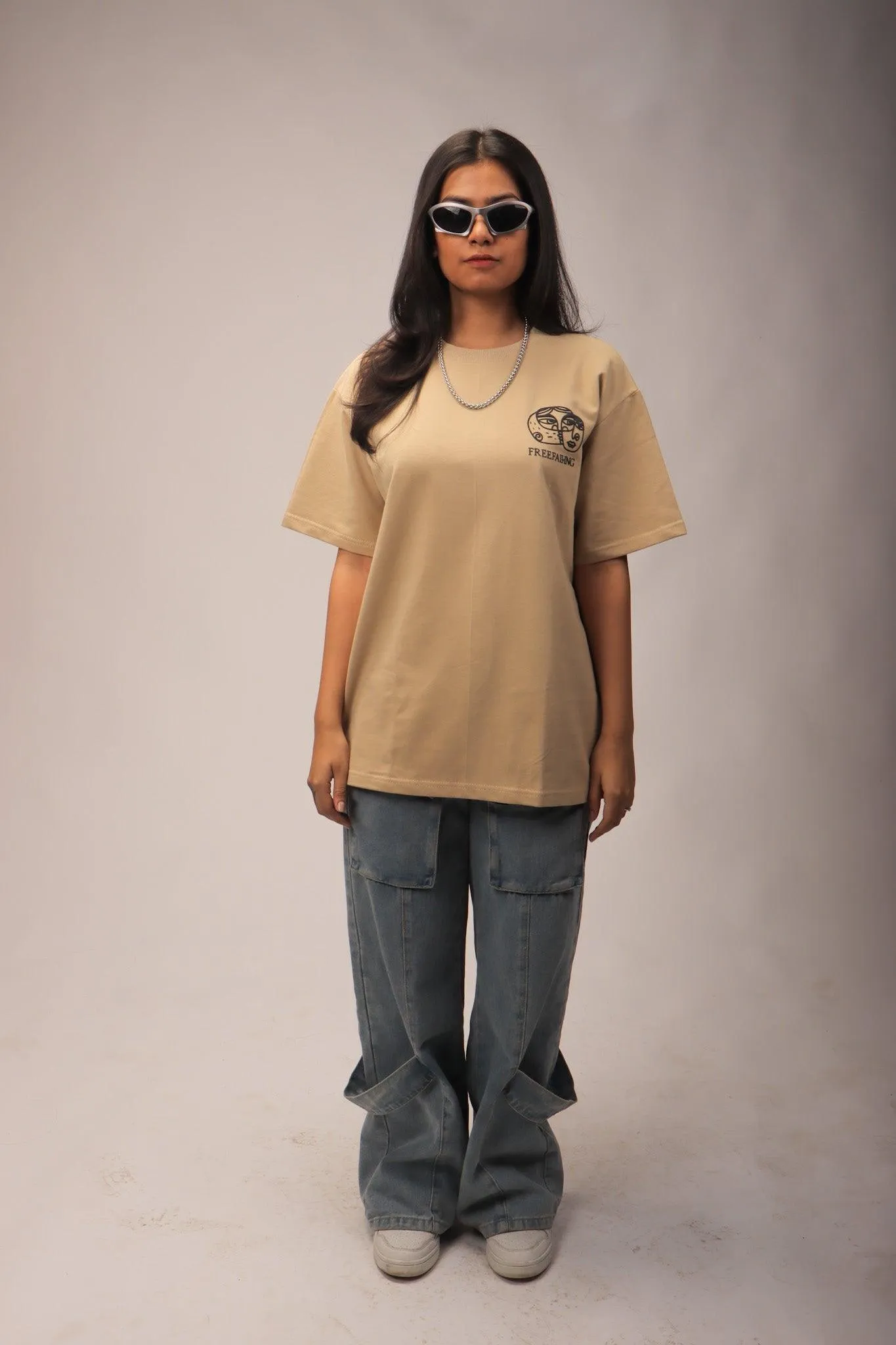 Indistinct Chatter Tee - Beige