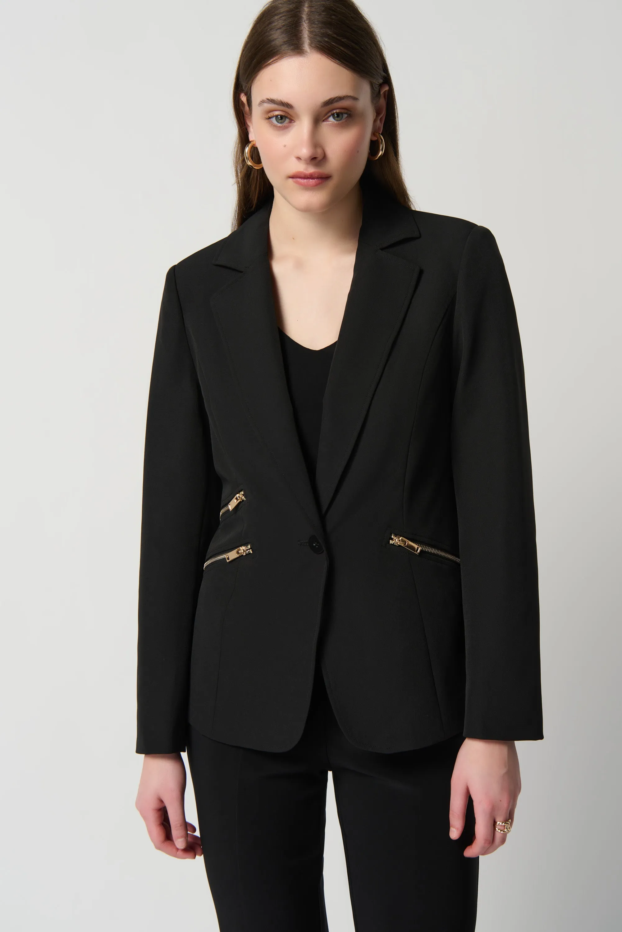 Joseph Ribkoff, 234929 Zip Accent Blazer