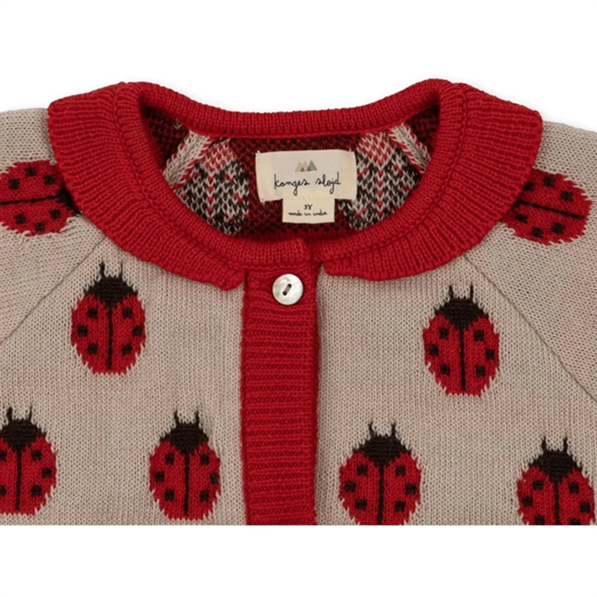 Konges Sløjd Ladybug Belou Knit Wool Cardigan