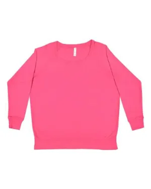 LAT Ladies' Curvy French Terry Pullover T-Shirt