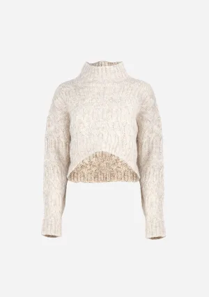 Lena Mohair Blend Cropped Sweater