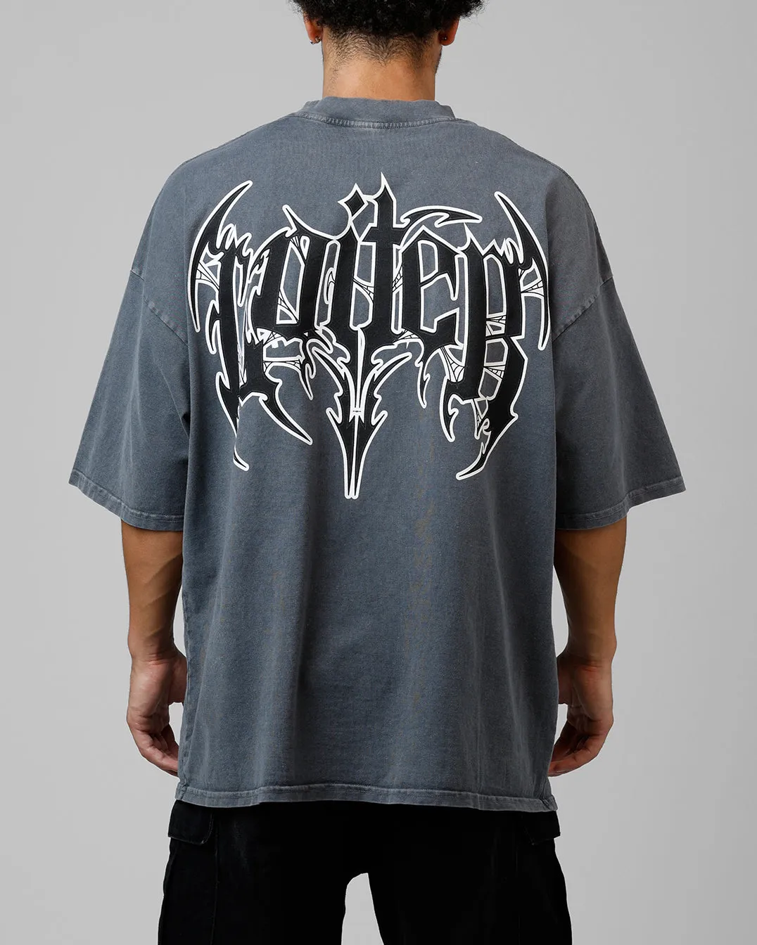 Loiter Metal Mock T-Shirt Charcoal