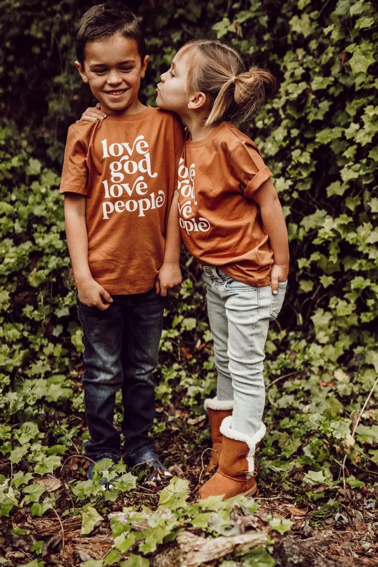 Love God, Love people Organic Kids Tee