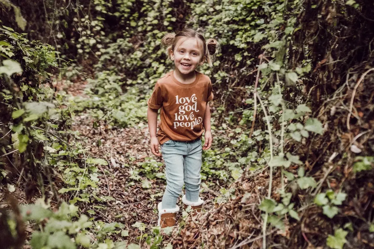 Love God, Love people Organic Kids Tee