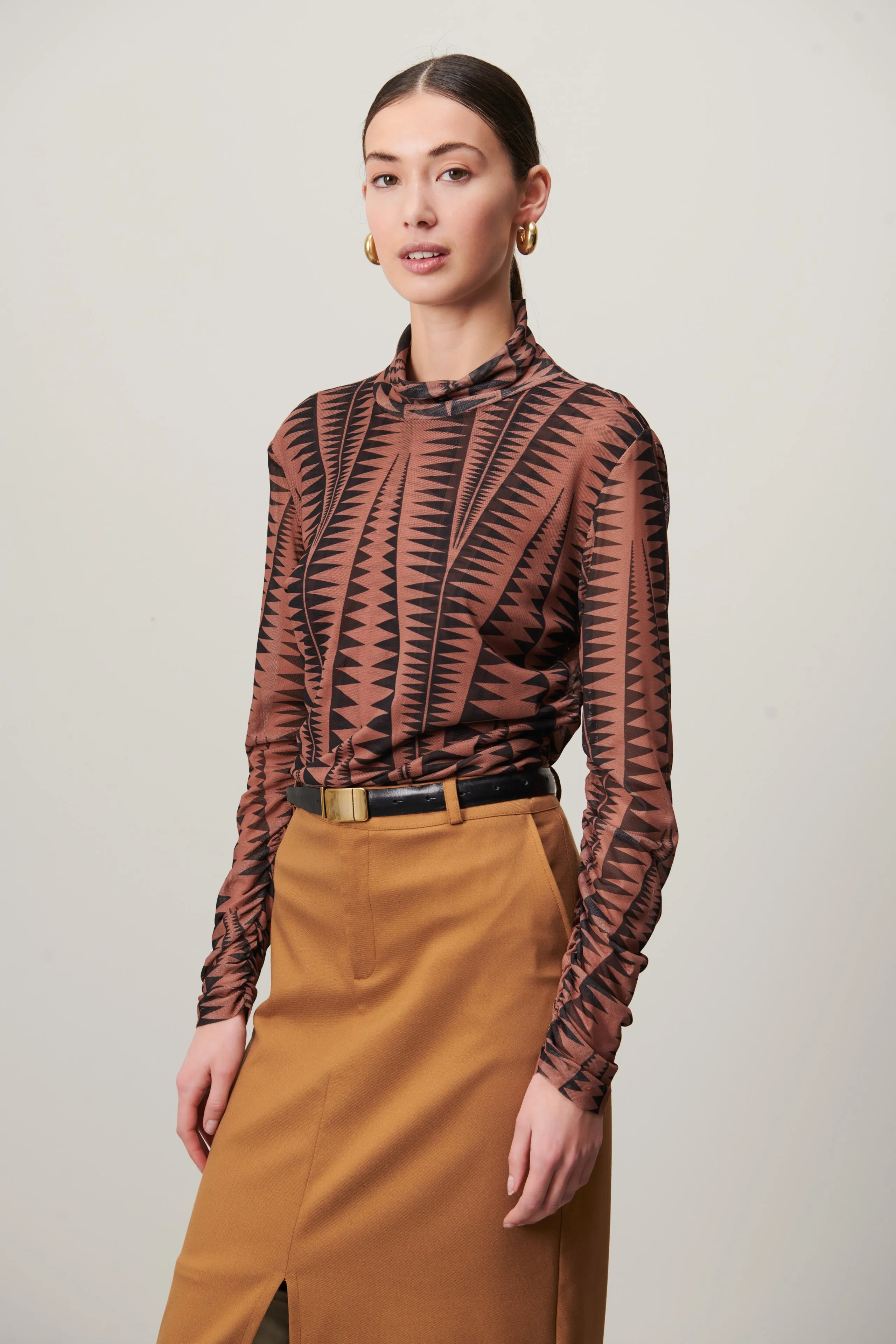 Mascha Top | Brown Black