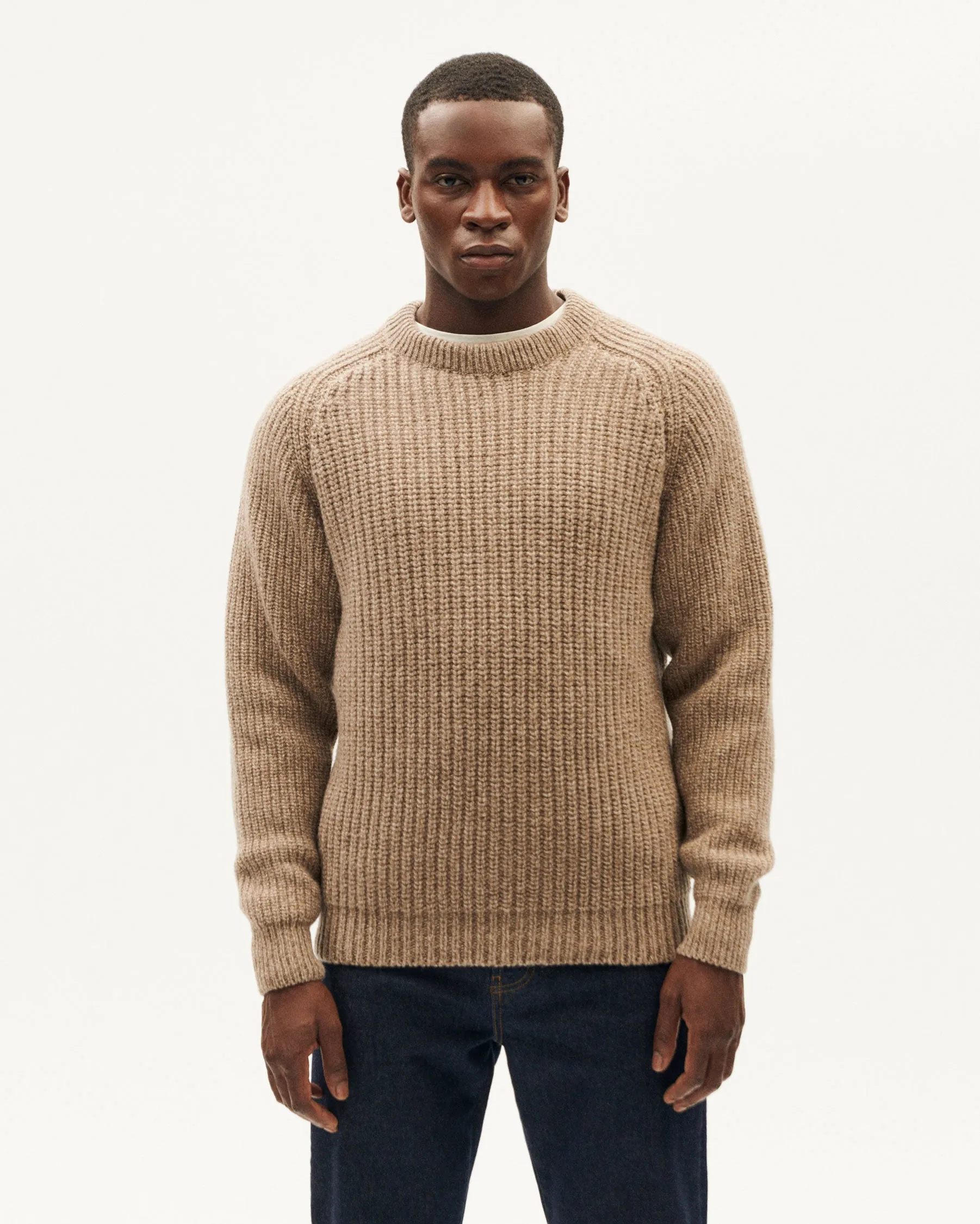 Men's Neo Wool Sweater Beige