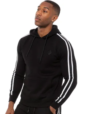 Mens Striped Fleece Pullover Hoody | Enzo Designer Menswear