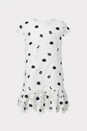 Milly Minis 3D Poppy Floral Lace Dress