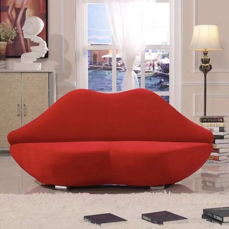 Modern Creative Designer Red Lip Sofa For Living Room