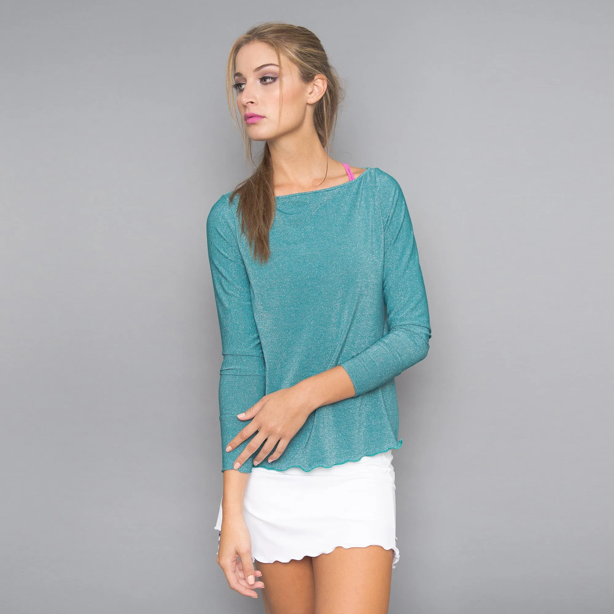 Mosaic Boat-neck Pullover