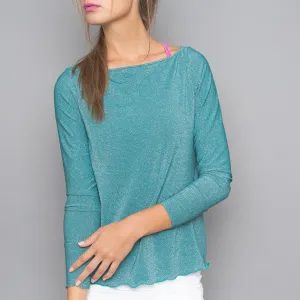 Mosaic Boat-neck Pullover