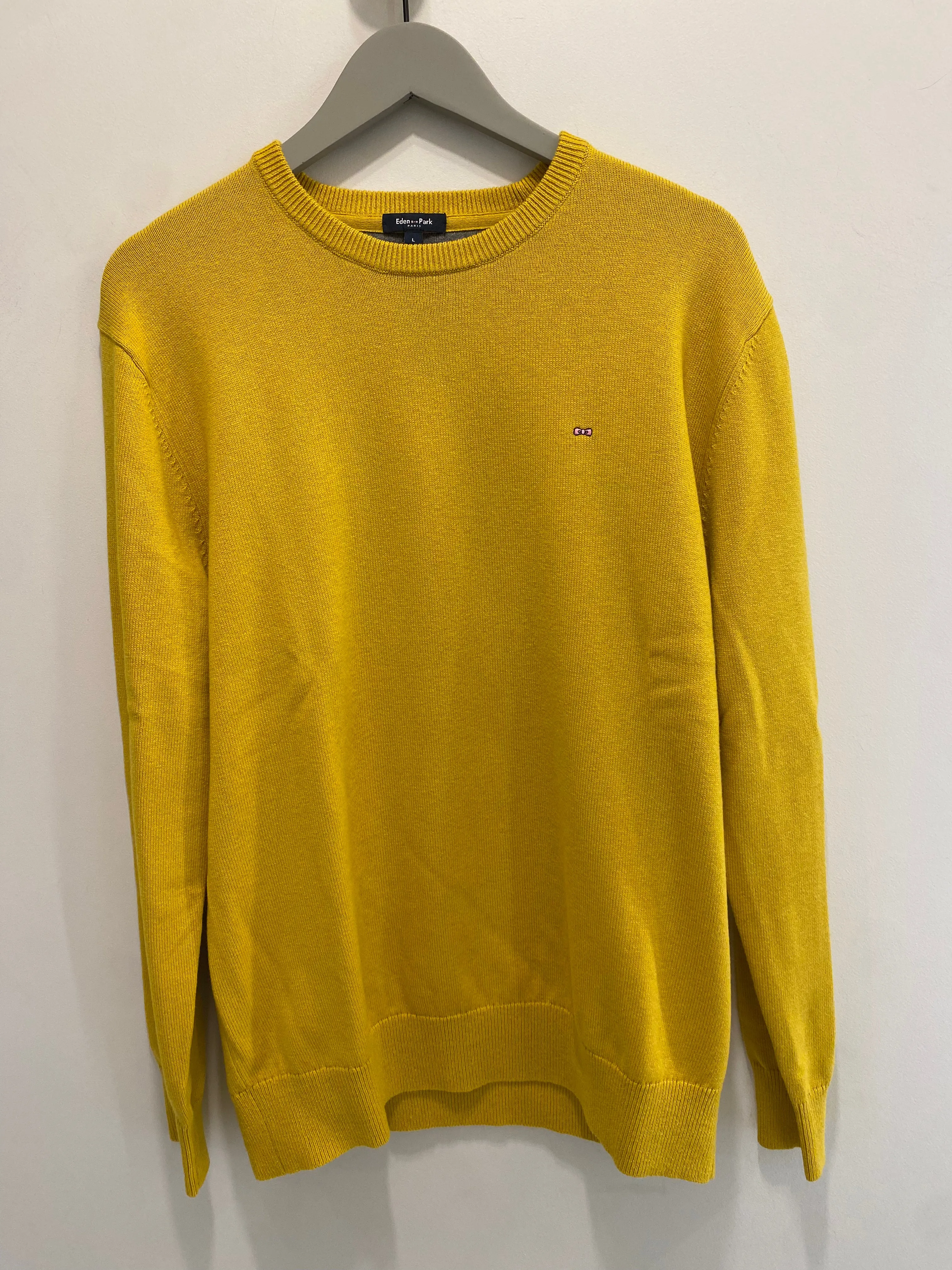 Mustard Plain Knit Sweater