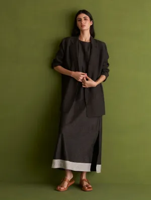 Niza Sleeveless Dress and Jacket - Charcoal