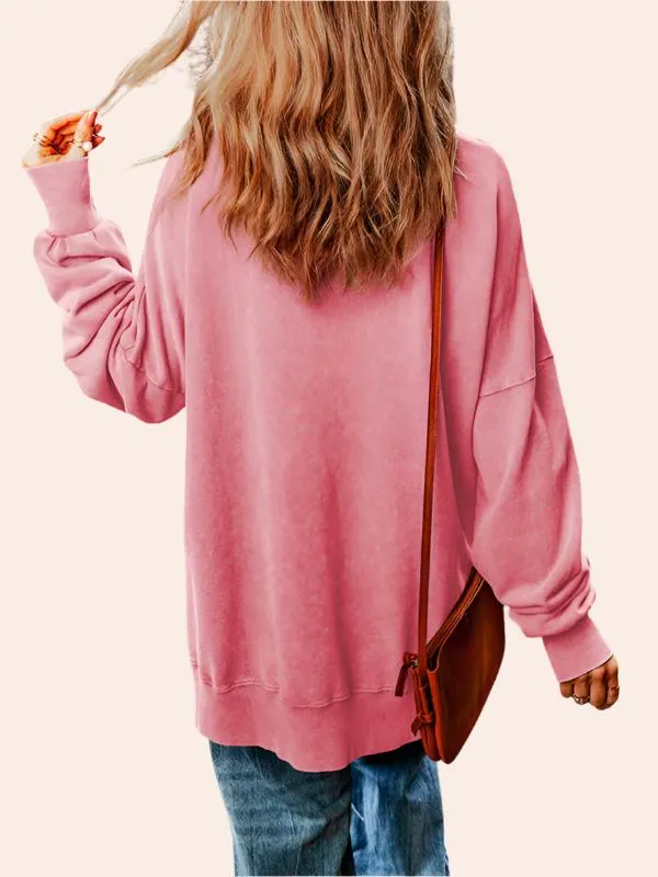 Oversized Casual Loose Fit Pullover Top