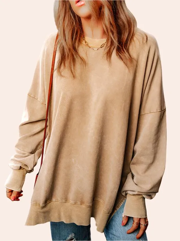 Oversized Casual Loose Fit Pullover Top