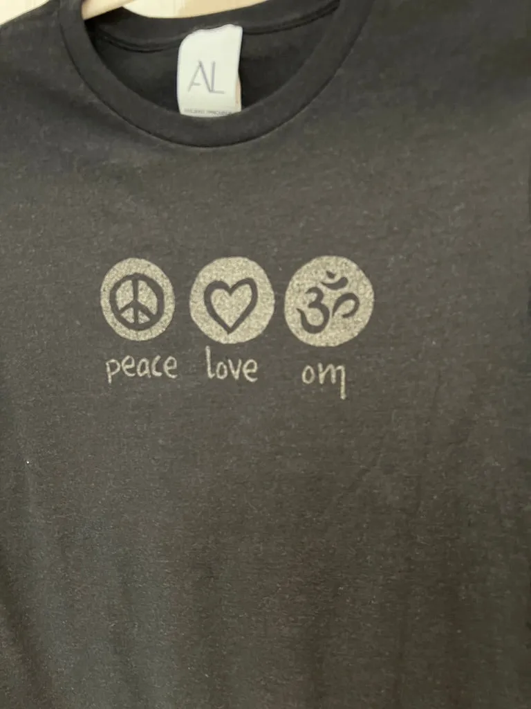 Peace Love Om Relaxed Short Sleeve Tee