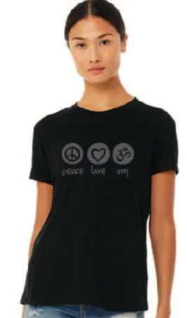 Peace Love Om Relaxed Short Sleeve Tee