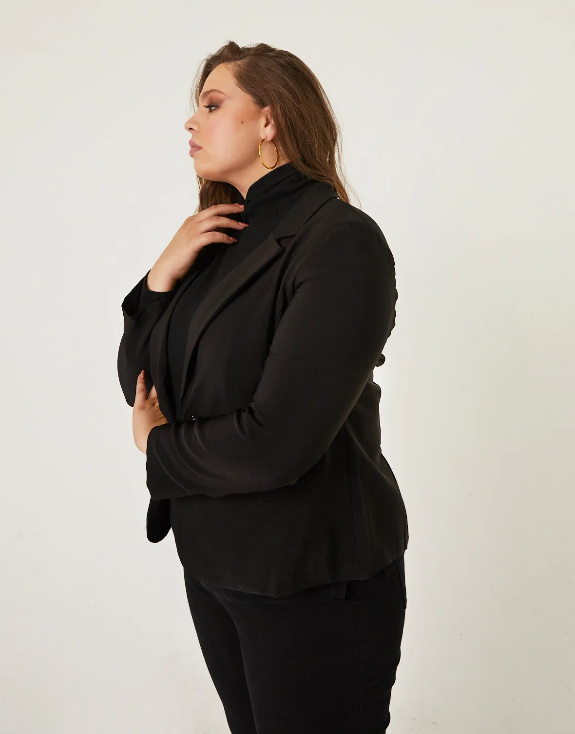 Plus Size Sleek Blazer