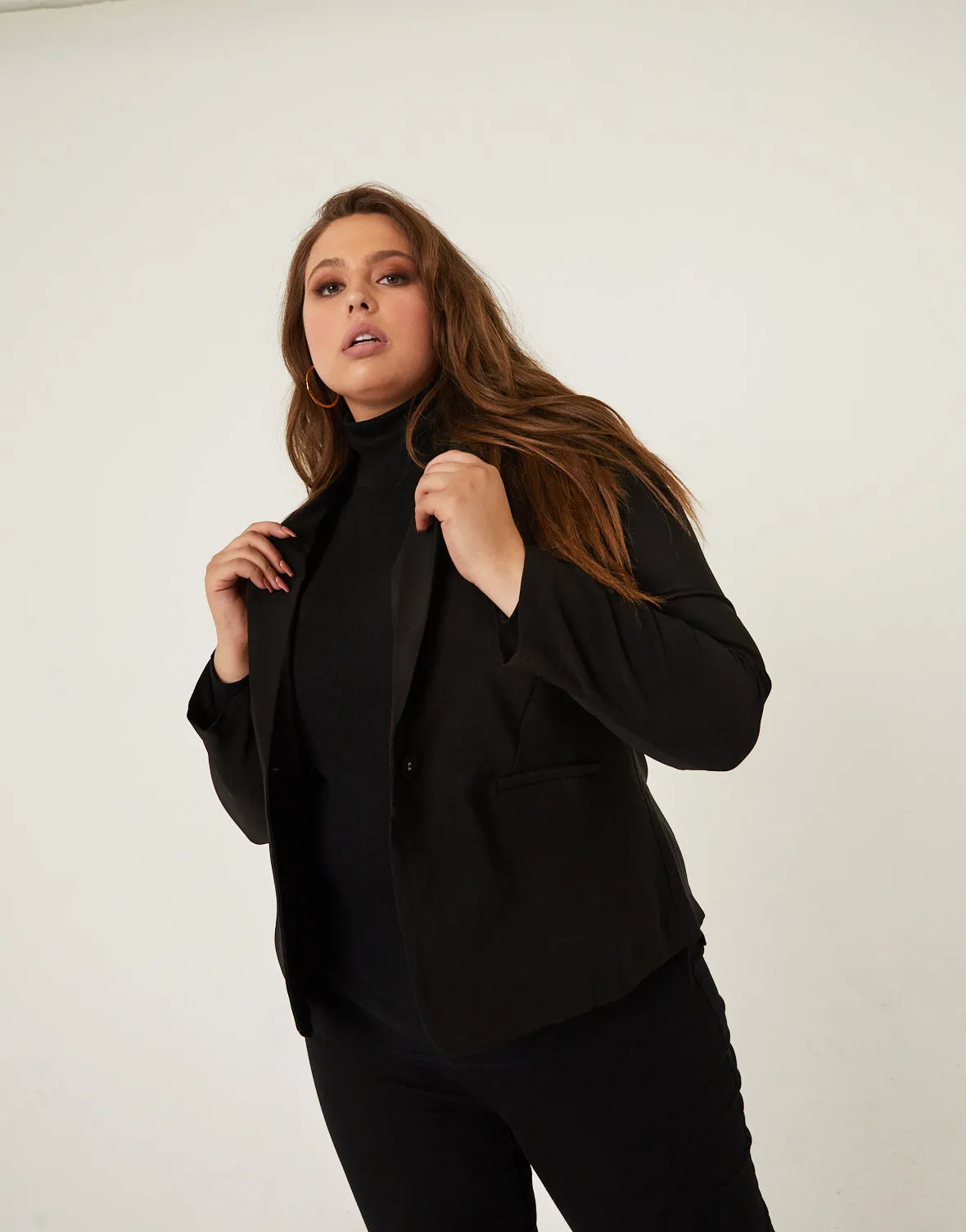 Plus Size Sleek Blazer