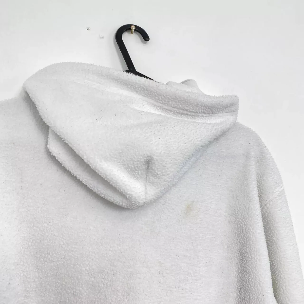 Polo Ralph Lauren Womens Fleece Hoodie Pullover Size S Loose White Big Logo USA