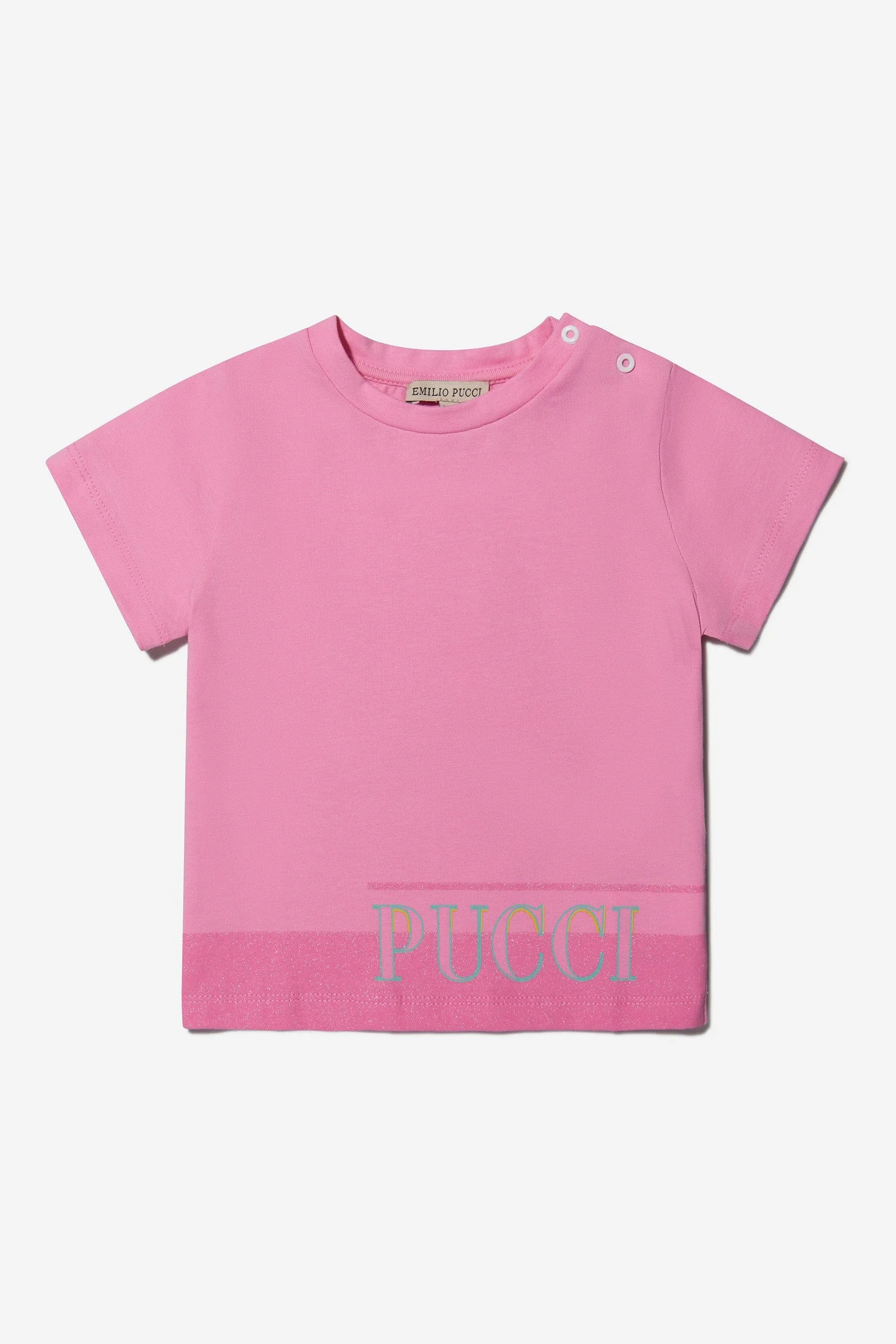 Pucci Baby Girls Cotton Logo T-Shirt