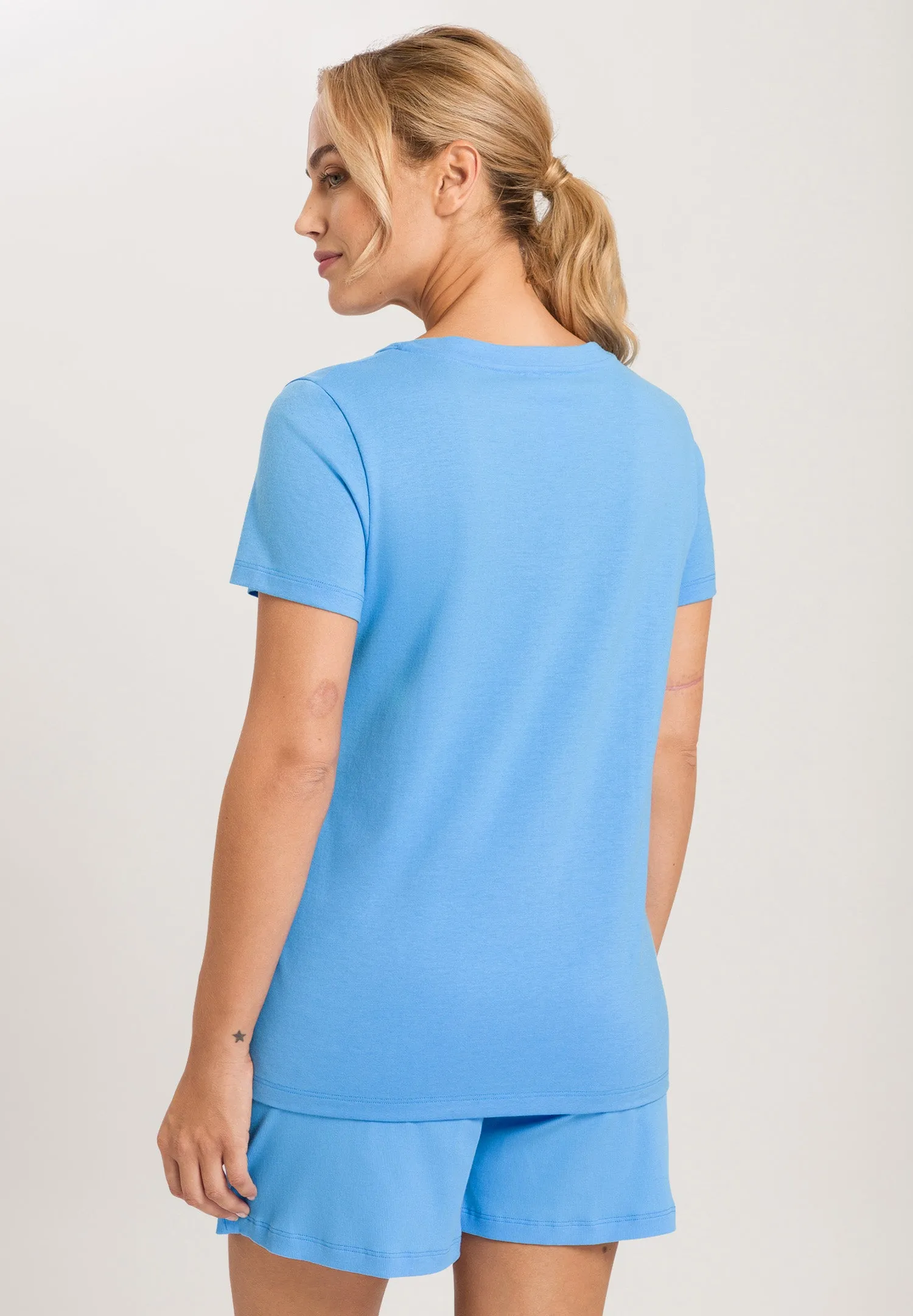 Sleep And Lounge V-Neck T-Shirt | Angelite 77876-2547