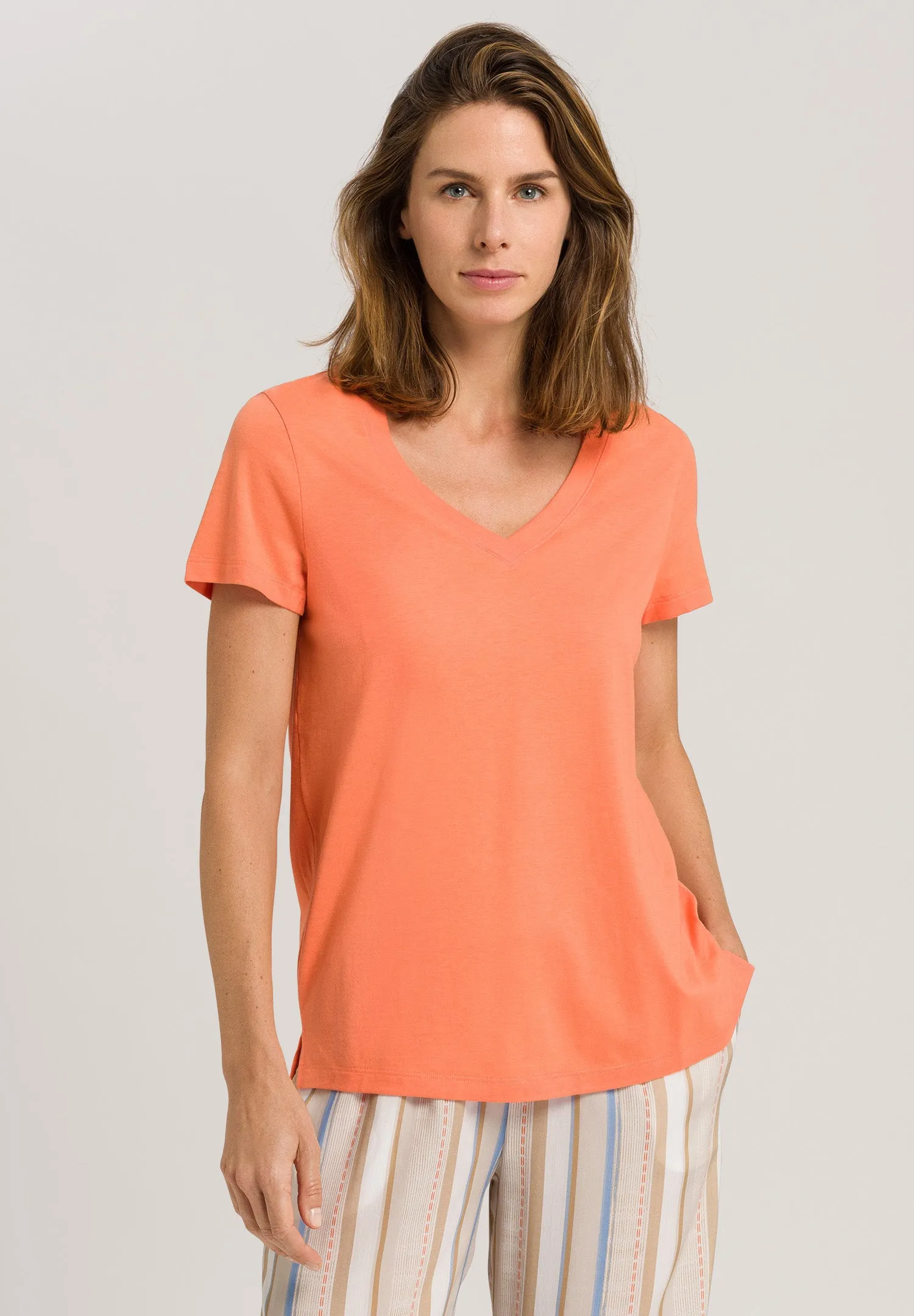 Sleep And Lounge V-Neck T-Shirt | Flamingo 77876-1291