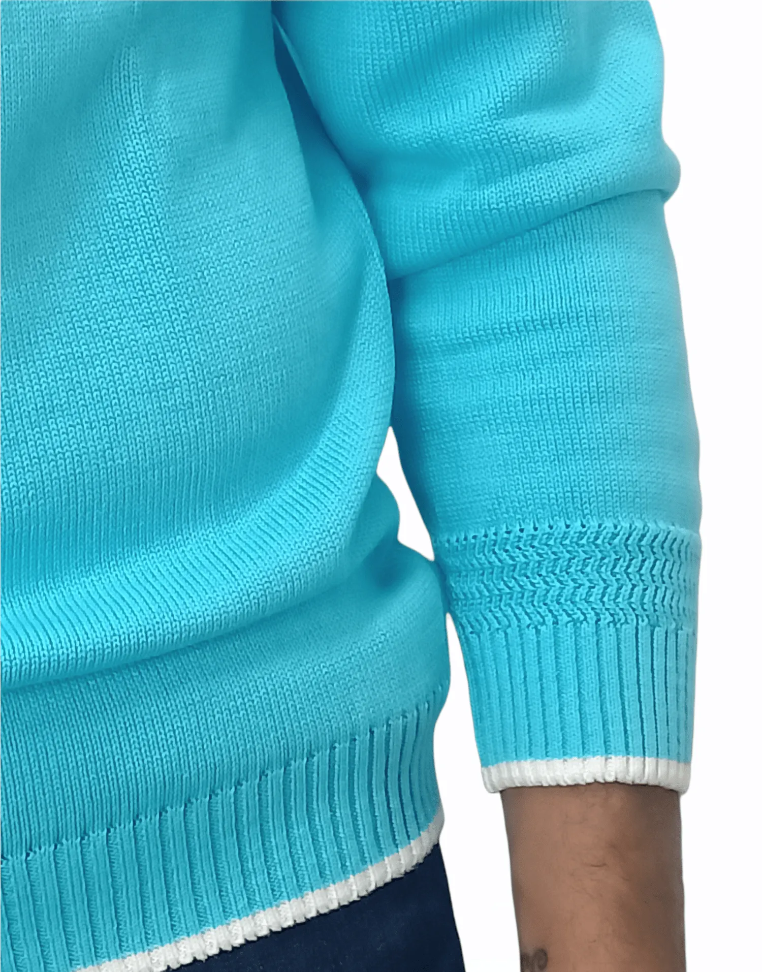 [Slim Fit] Men Pullover AX  - Light Blue