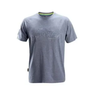 Snickers&#x20;2580&#x20;Logo&#x20;T-shirt&#x20;-&#x20;Dark&#x20;Blue&#x20;Melange