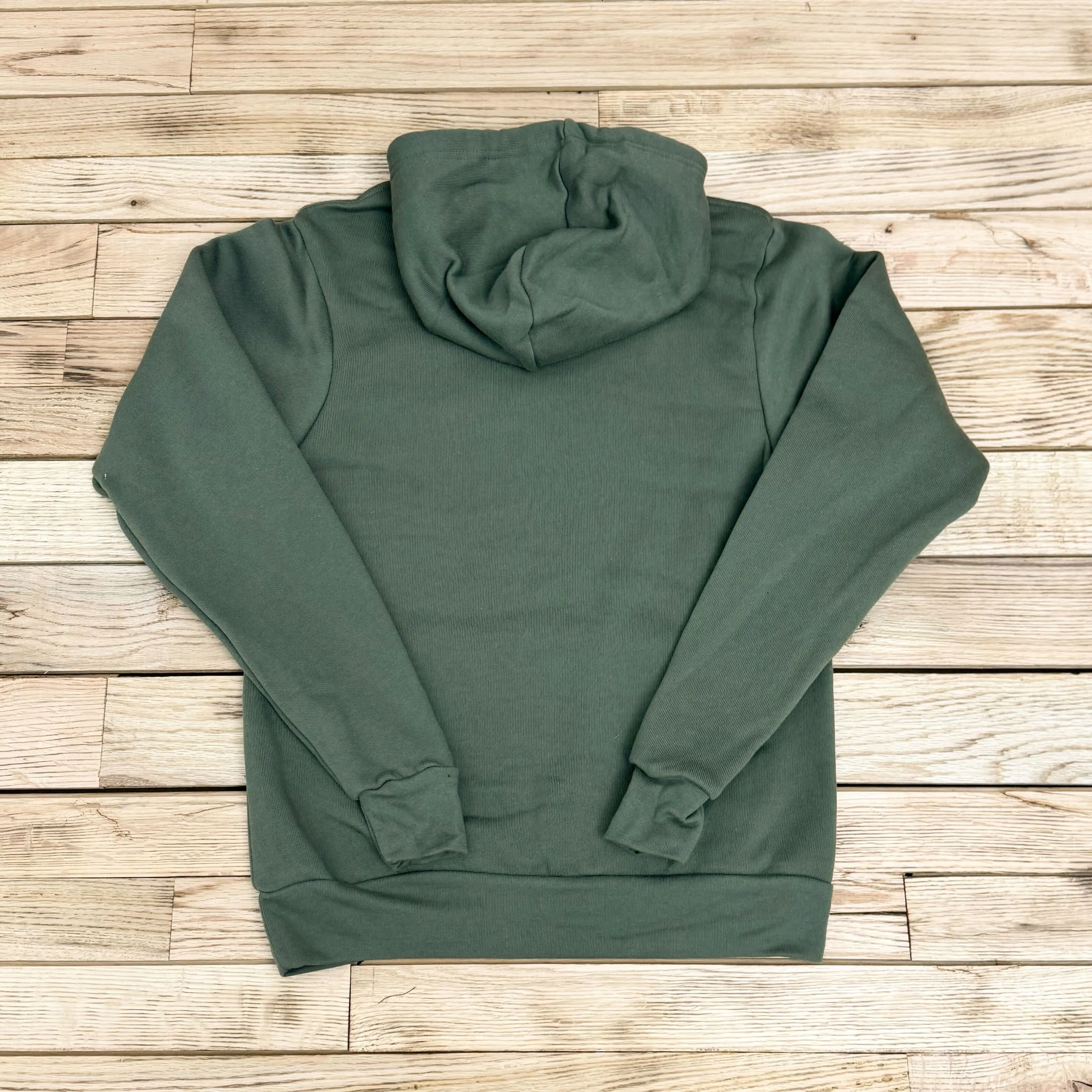 Surf Wyoming® Gradient Summer Bison Patch Fleece Hoodie - Military Green