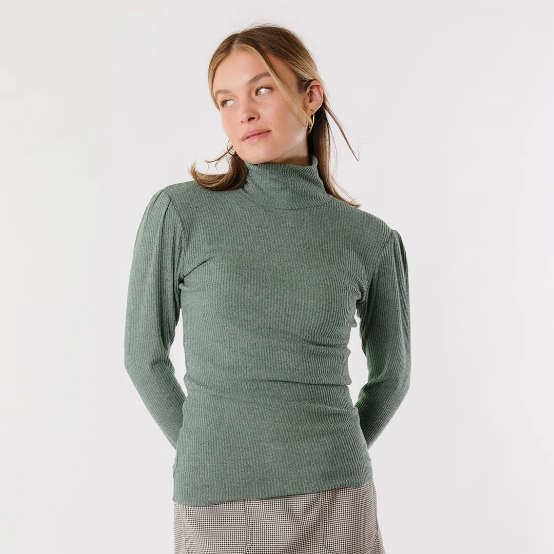 Sydney Turtleneck, Dusty Green