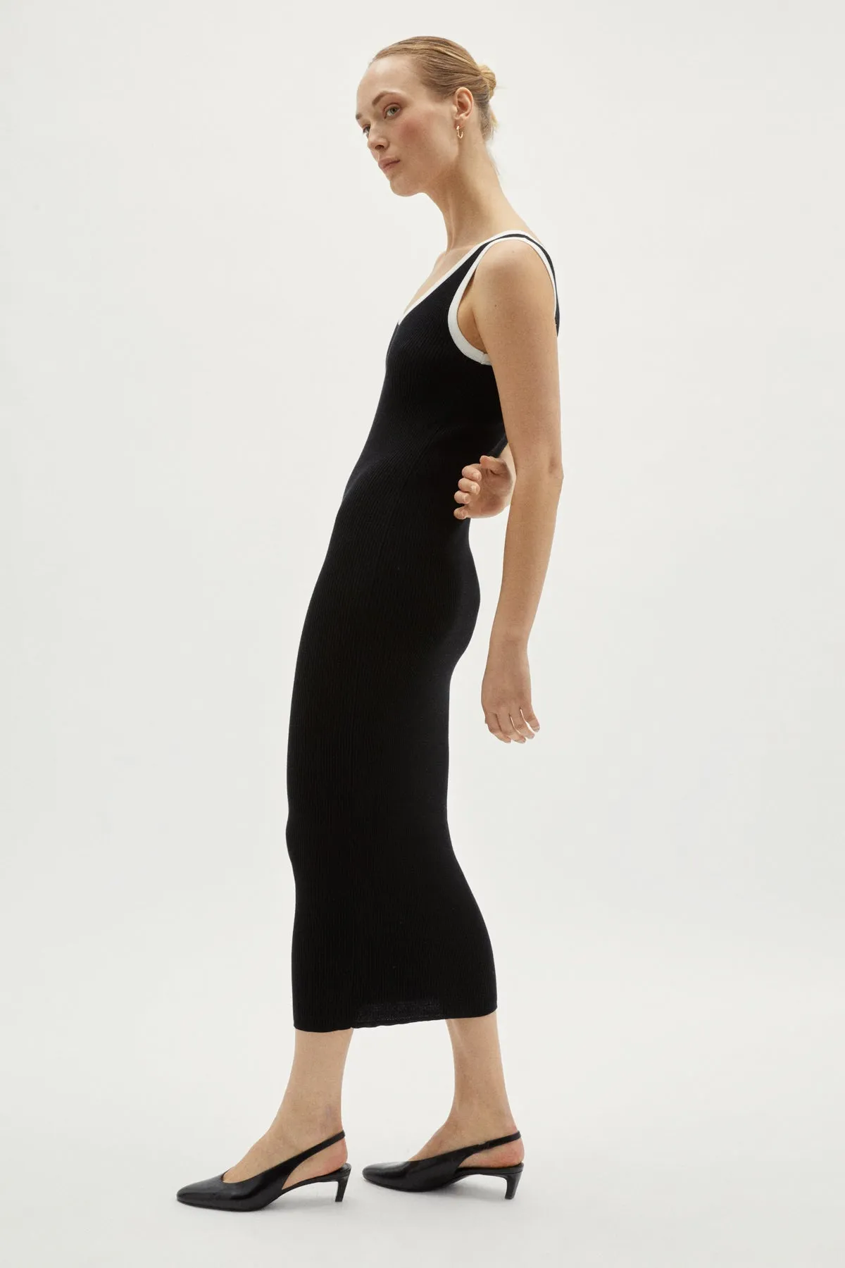 The Organic Cotton Ribbed Tank Dress