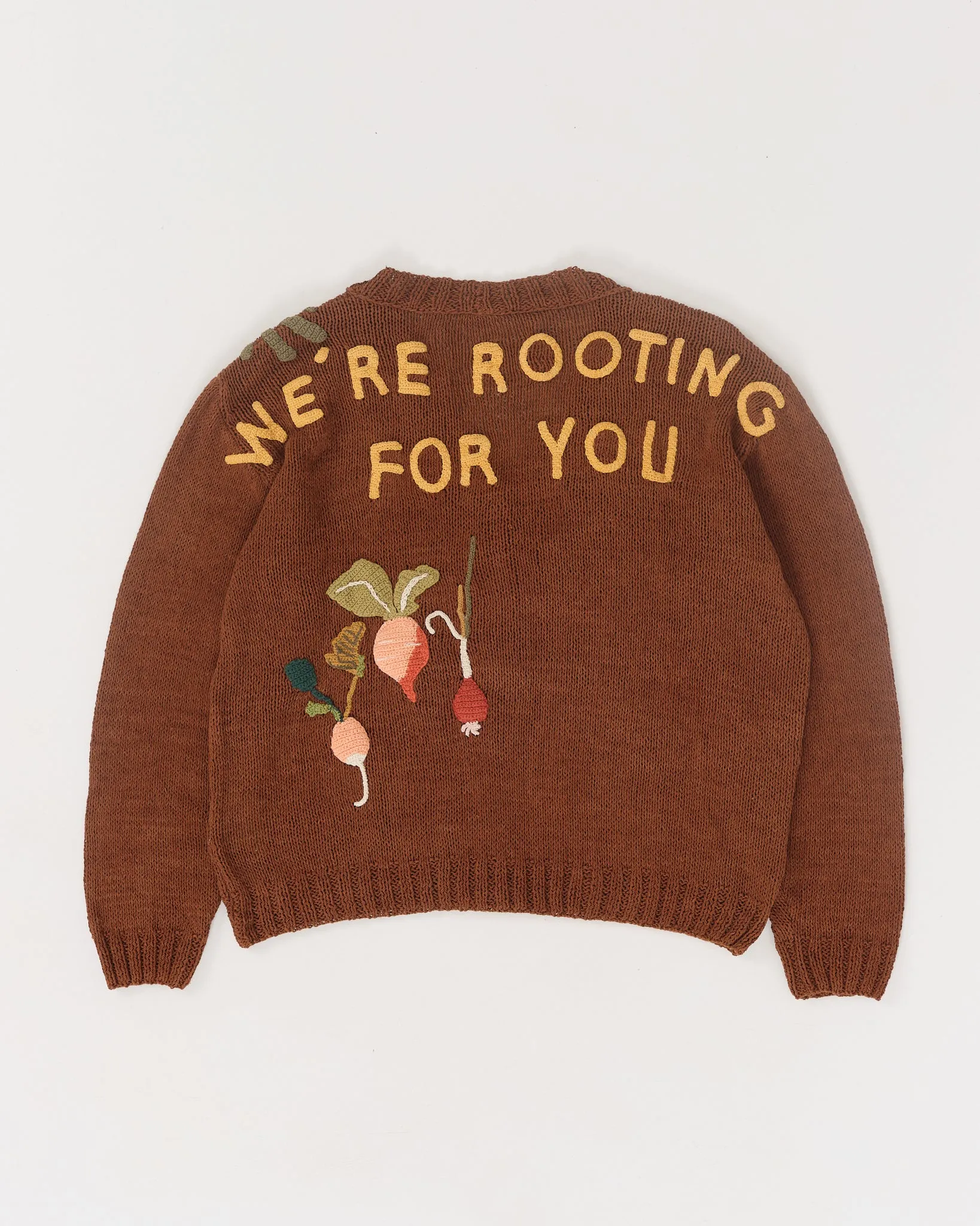 Twinsun Knit Cardigan - Brown Rooting For You