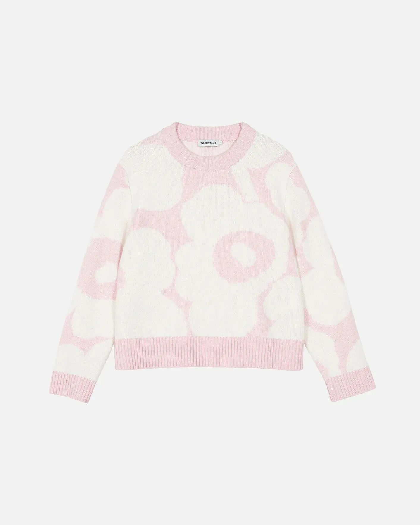 Virtaus Unikko Wool Sweater | Pink / Off White